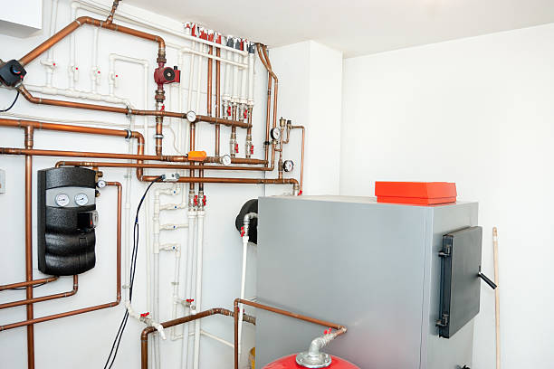 casa sistema de aquecimento - water heater energy efficiency heat resourceful - fotografias e filmes do acervo