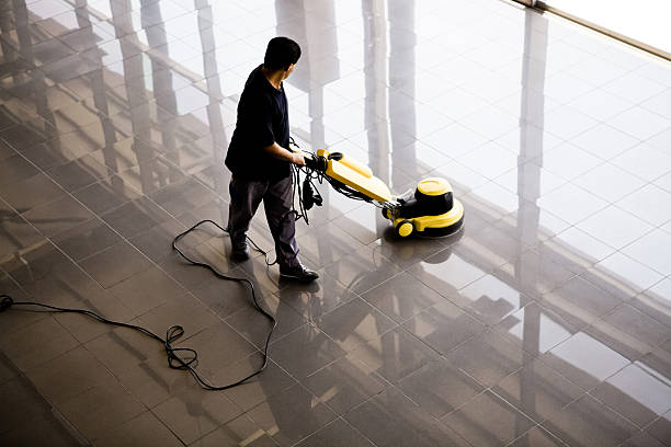 clean the commercial anti slip floor tile