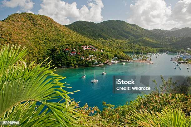 Marigot Bay Santa Lucia - Fotografie stock e altre immagini di Saint Lucia - Saint Lucia, Marigot Bay, Spiaggia