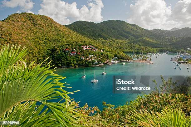 Baía De Marigot St Lucia - Fotografias de stock e mais imagens de Santa Lúcia - Santa Lúcia, Baía de Marigot, Praia