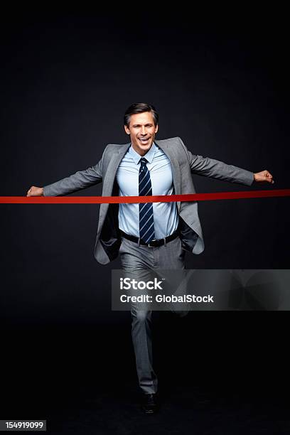 Executive Reaching Goal Stock Photo - Download Image Now - 30-39 Years, Achievement, Administrator