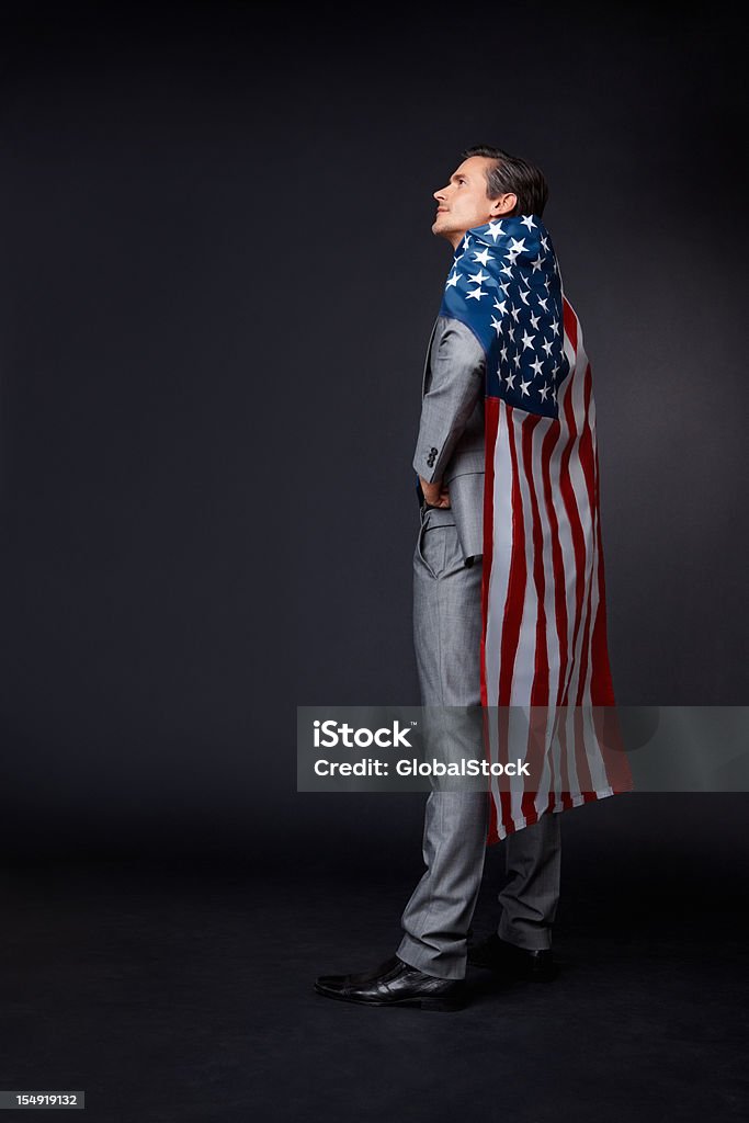 Uomo d'affari americano - Foto stock royalty-free di Adulto