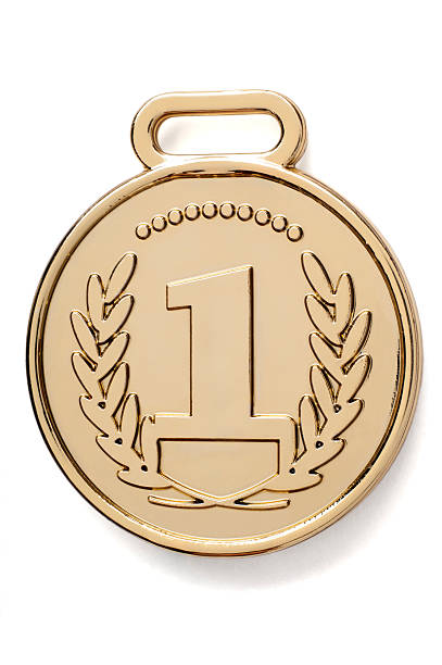 istock Isolated gold medal with number 1 winner 154919184