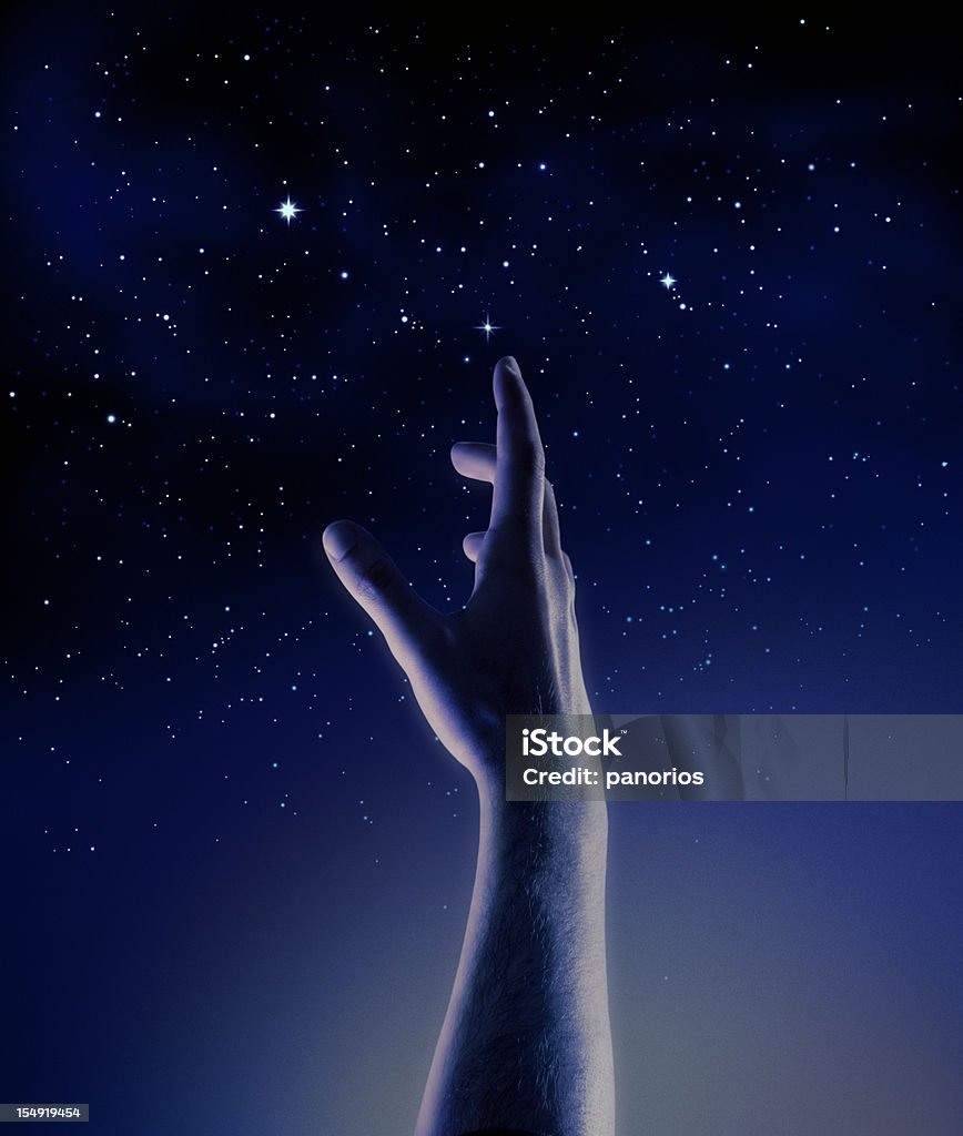 reach for the stars"" - Lizenzfrei Greifen Stock-Foto