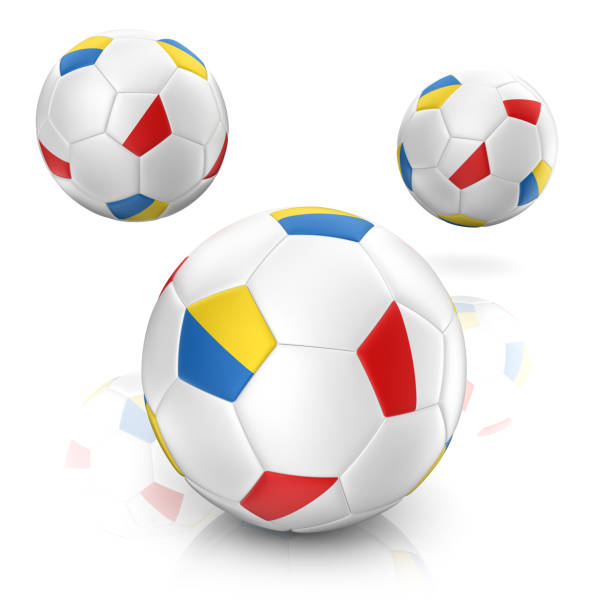 3d render. Football isolated on white background.