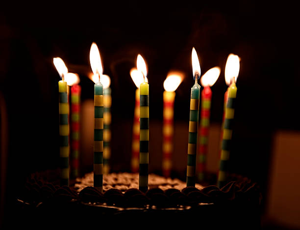 istock Birthday Celebration, Candles, Chocolate Cake 154919744