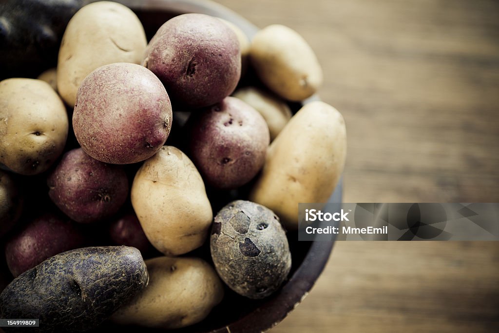 Multicolored papas - Foto de stock de Patata libre de derechos