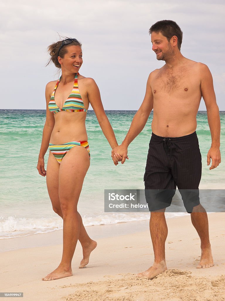 Casal na praia - Royalty-free Adulto Foto de stock
