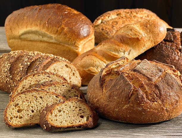 신선한 빵과 - soda bread bread brown bread loaf of bread 뉴스 사진 이미지