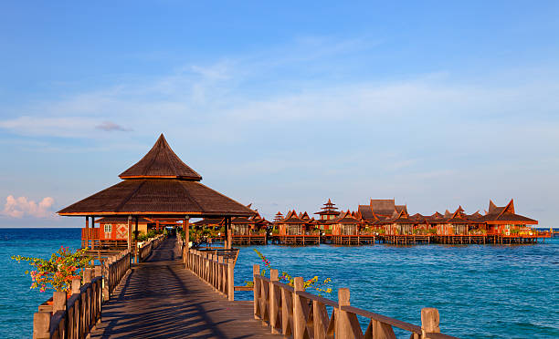 Jetty on Mabul island, Sipadan, Borneo Malaysia