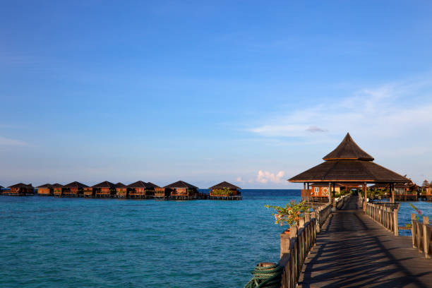 istock Jetty on Mabul island, Sipadan, Borneo Malaysia 154920271