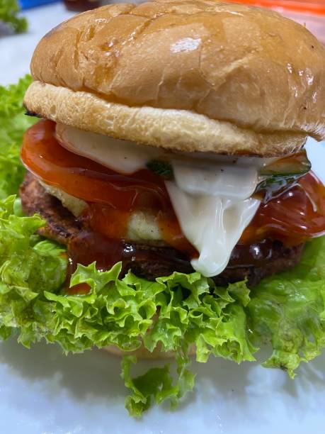 istock close up of home made burger on the table 1549229123