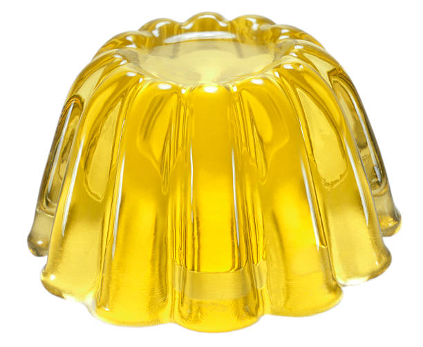 Yellow jelly  gelatin dessert stock pictures, royalty-free photos & images