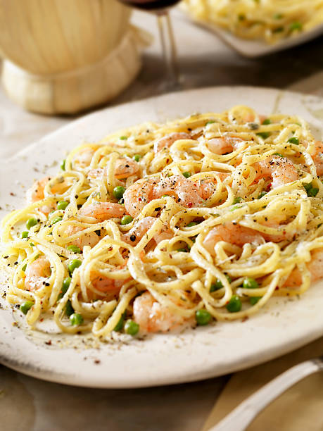 950+ Shrimp Alfredo Pasta Stock Photos, Pictures & Royalty-Free Images ...