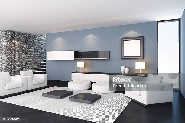 Foto de Sala De Estar Moderna e mais fotos de stock de Apartamento - Apartamento, Moderno, Sala de estar