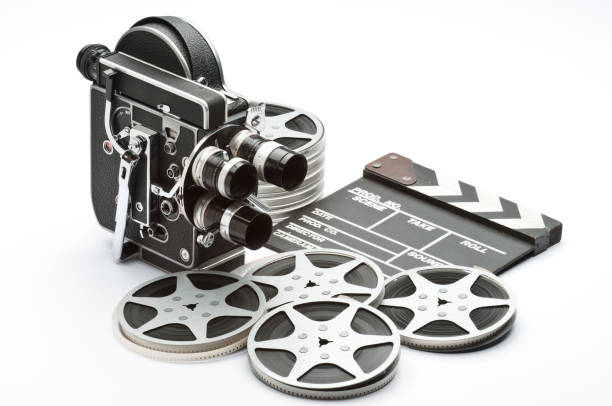 istock An old fashioned movie camera with reels and a take counter 154925110