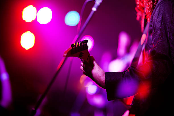 istock Rock Guitarist On Stage 154925216