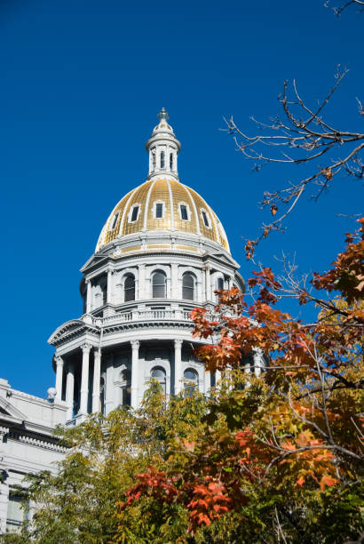 istock us capitol and flag in colorado 154925463