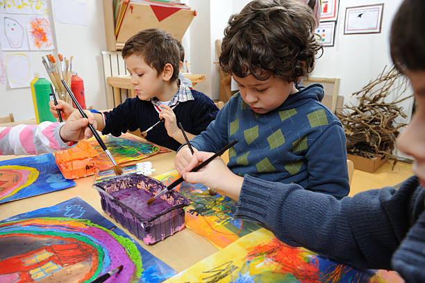 istock Little artist exhibiting his creativity 154925465