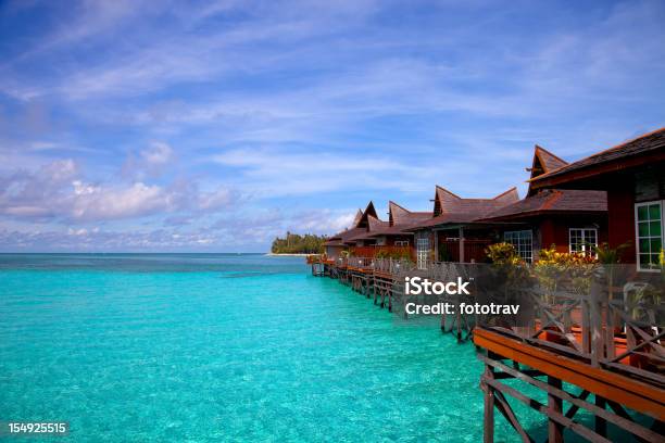 Acqua Villaggio Sullisola Di Mabul Sipadan Borneo Malesia - Fotografie stock e altre immagini di Isola di Sipadan