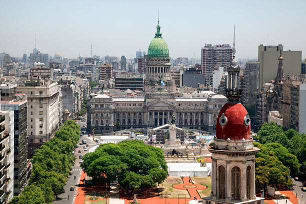 The Palace of the Argentine National Congress (Palacio del Congreso),Legislative Branch of the government. Buenos Aires, Argentina.