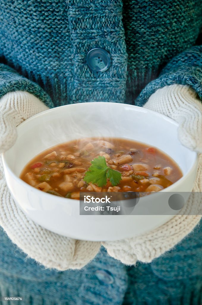 Bol de soupe - Photo de Hiver libre de droits