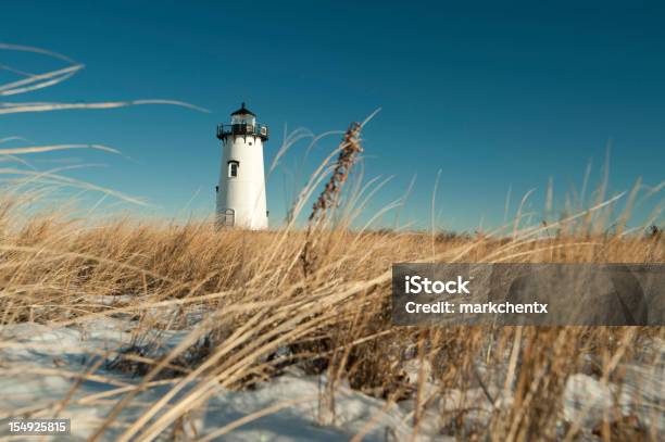 Ground Level View Of A Lighthouse In Edgartown Cape Cod Stock Photo - Download Image Now