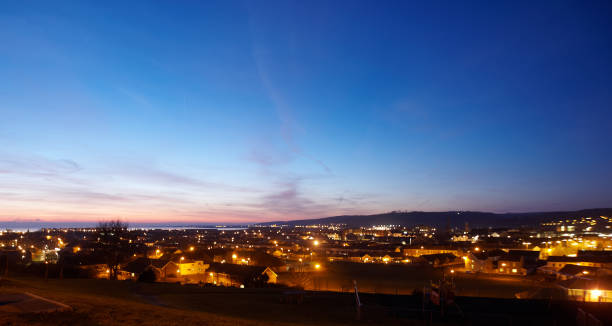 istock Welsh seaside town at sunset 154926129