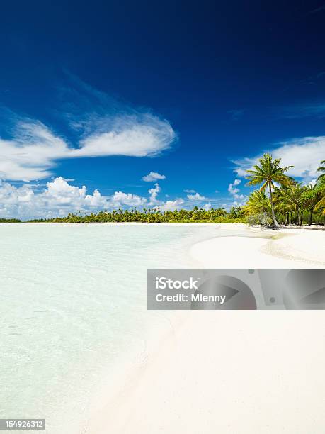 Blue Lagoon Perfect Beach Fakarava Tuamotu Archipelago French Polynesia Stock Photo - Download Image Now