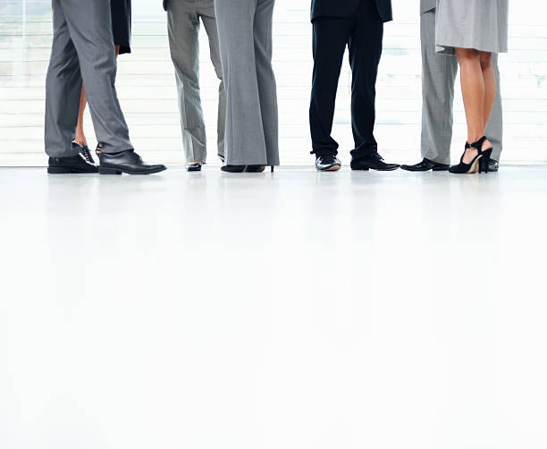 istock Low section of corporate people 154926475