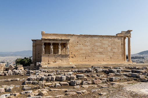 The Erechtheion of the Acropolis of Athens withe The Porch of the Maidens