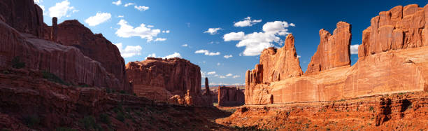 istock Park Avenue panoramic in Arches N.P., Utah. 154926813