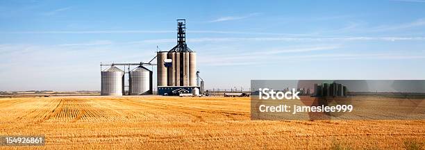 Prairie Ascensore E La Barra - Fotografie stock e altre immagini di Grano - Graminacee - Grano - Graminacee, Silo, Cereale