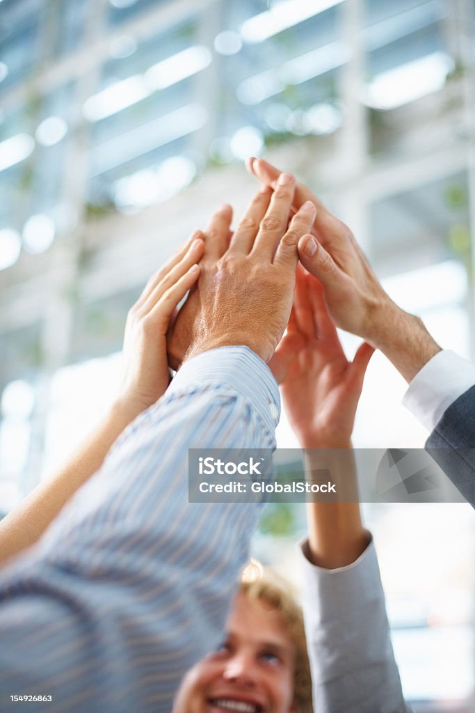 Sieg und Erfolg - Lizenzfrei Hände verschränken Stock-Foto