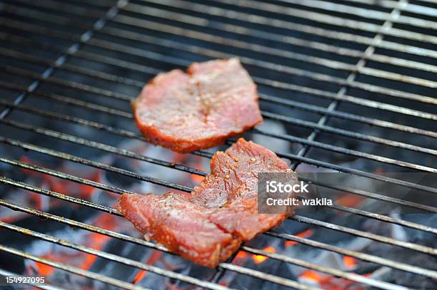 Barbecue On Grill With Glowing Coals Stock Photo - Download Image Now - Ash, Backgrounds, Barbecue - Meal