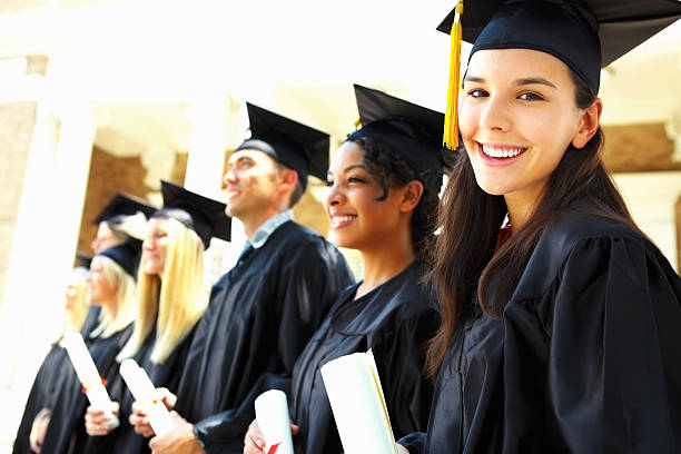 istock Group of students during graduation day 154927186
