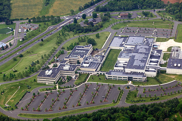 Office Park Aerial stock photo