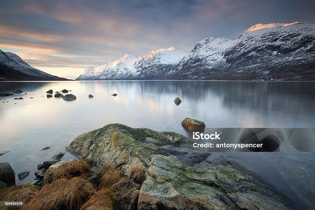 Arctic Sunset  Tromso Stock Photo