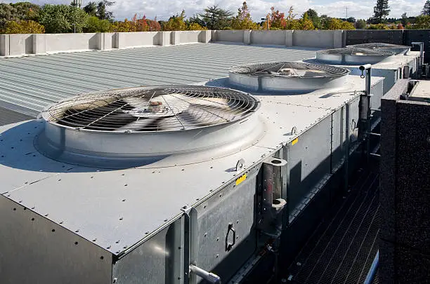 Photo of Cooling towers with fans