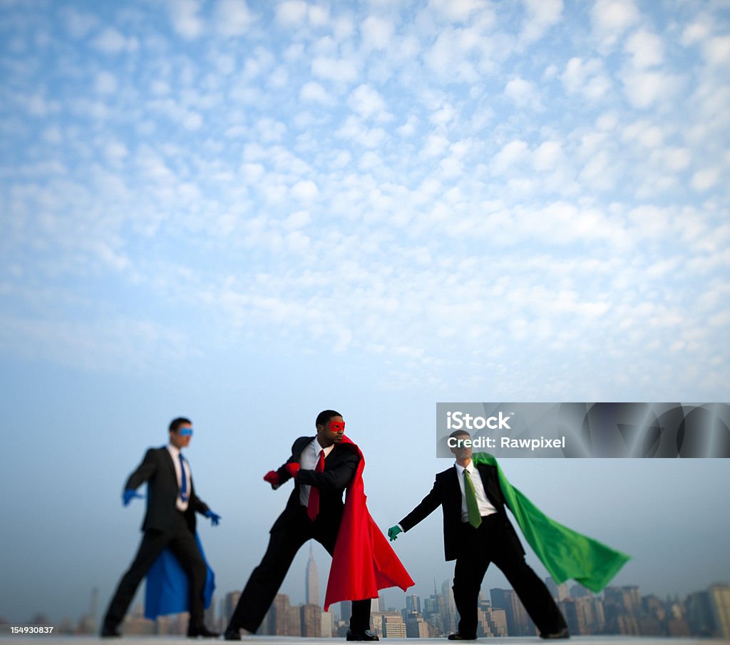 Superhéroe ejecutivos - Foto de stock de Adulto libre de derechos