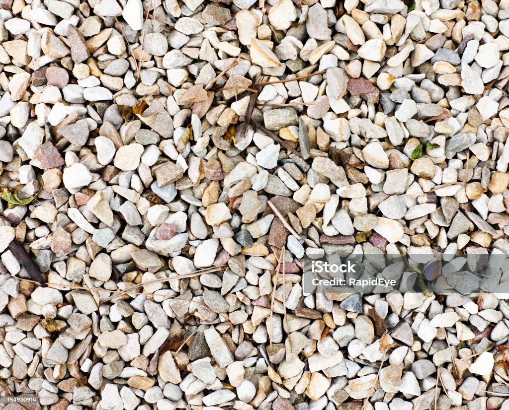 Strukturierten Hintergrund hell Kies-chips mit verstreuten dry Stängel - Lizenzfrei Ausgedörrt Stock-Foto