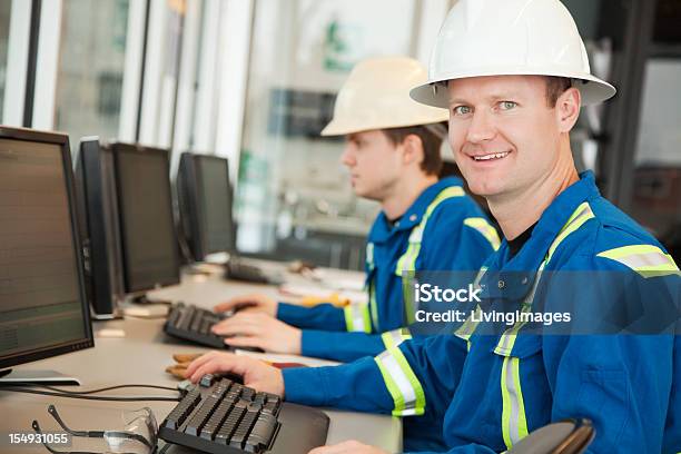 Industrial Workers Stock Photo - Download Image Now - Office, Oil Field, Oil Industry