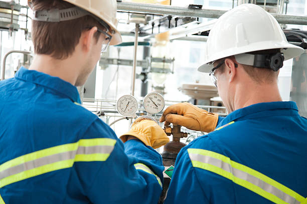 Industrial Workers stock photo