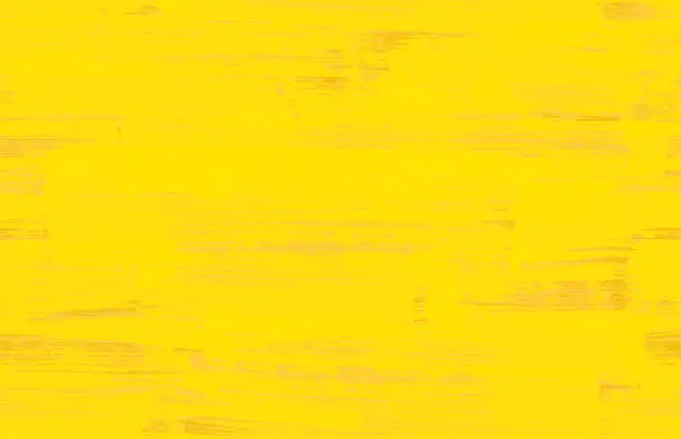Vector illustration of Yellow grunge paint brush strokes background