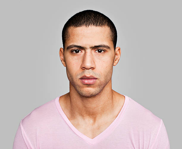 Serious Moroccan Male in V neck shirt