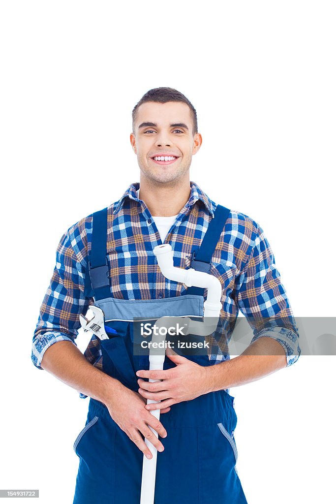 Retrato de fontanero - Foto de stock de Fontanero libre de derechos