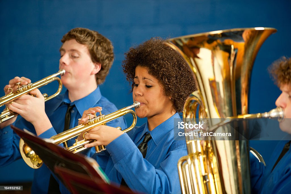 Highschool Banda - Royalty-free Brass Band Foto de stock