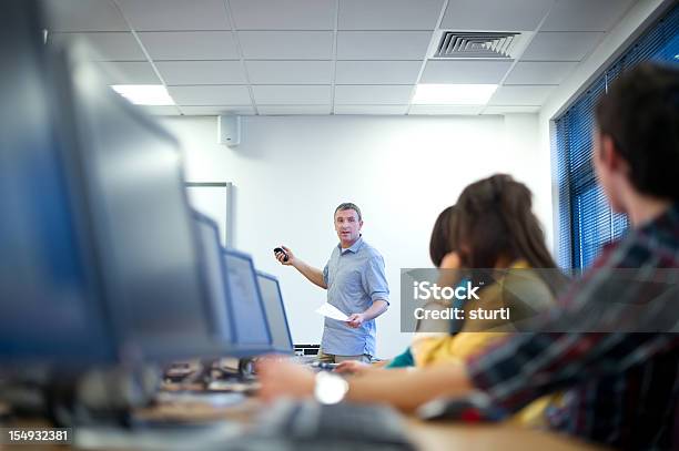 Computer Class Stock Photo - Download Image Now - Education Training Class, Technology, Computer