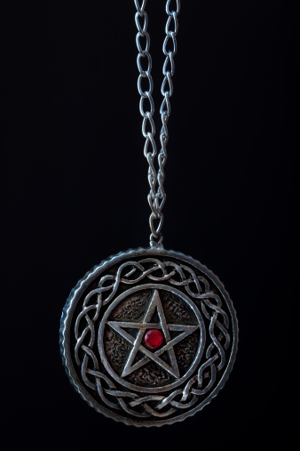 Dangling pentagram necklace
