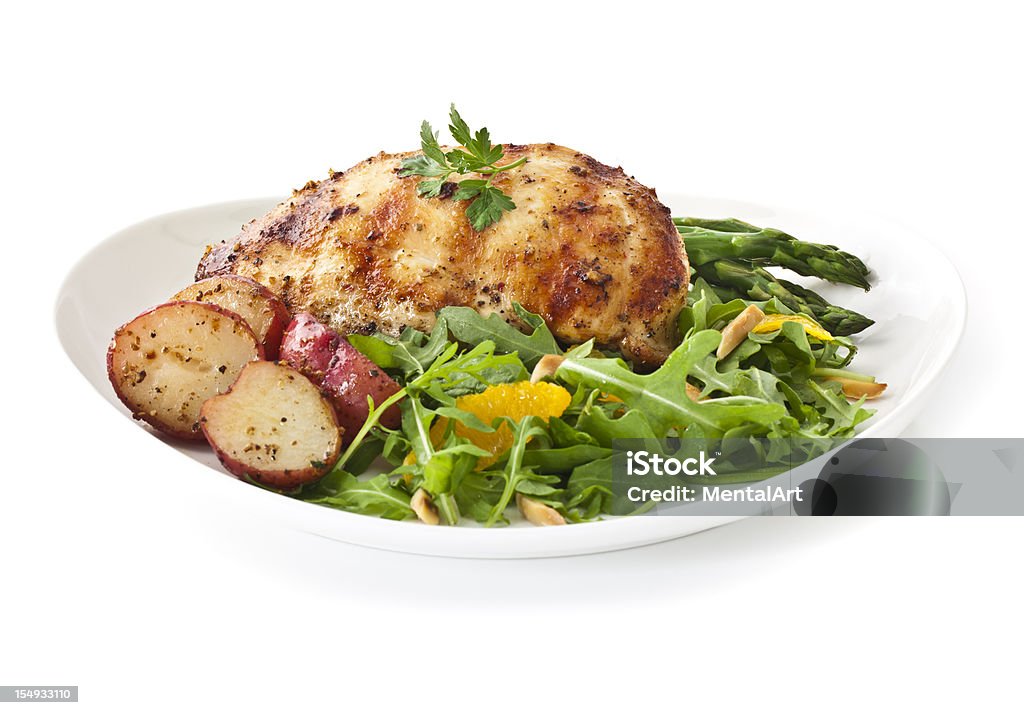 Healthy Dinner  Plate Stock Photo